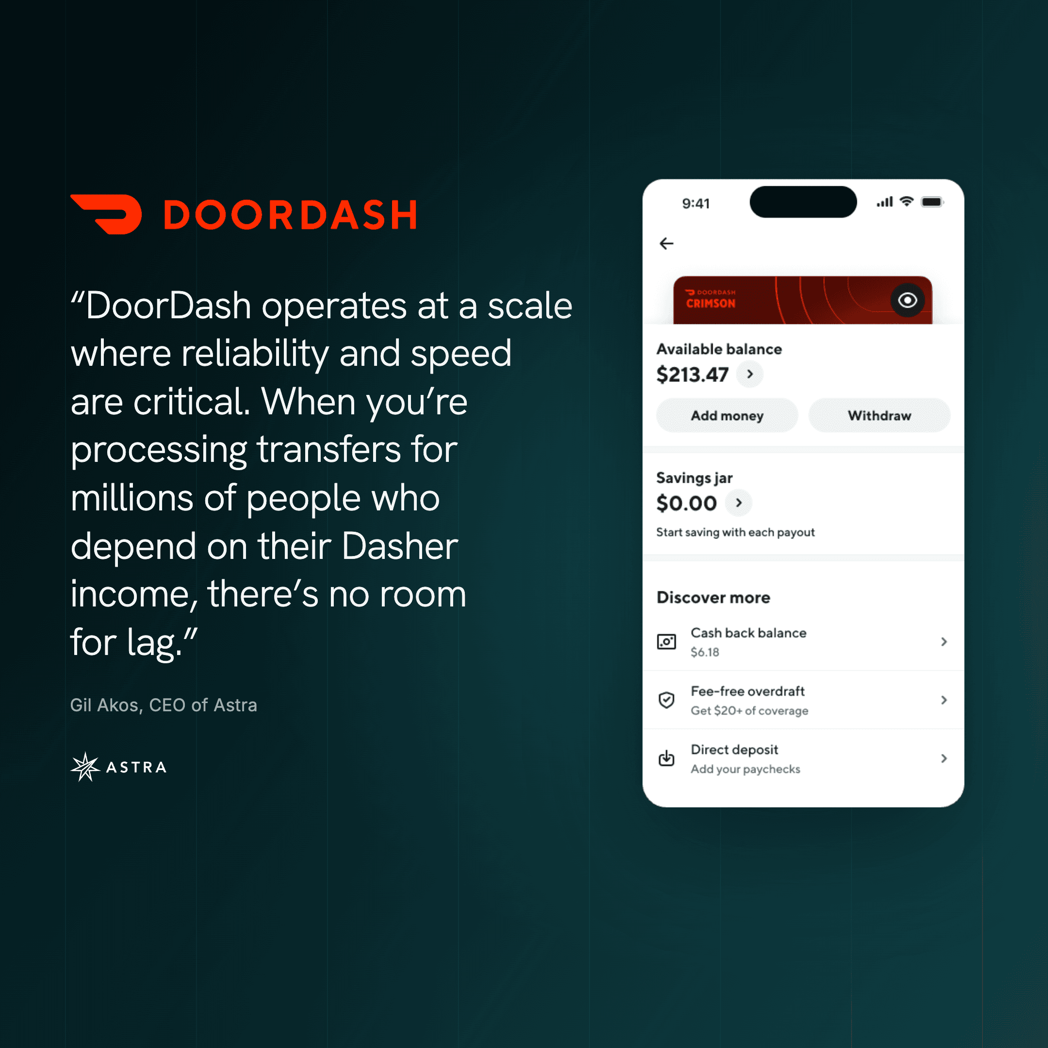 DoorDash Announcement Website Graphic